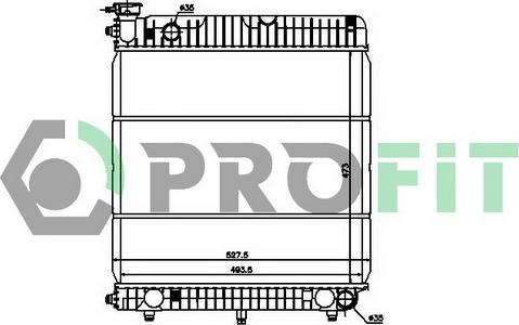 Profit PR 3568A1 - Radiators, Motora dzesēšanas sistēma ps1.lv