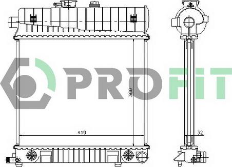 Profit PR 3528A1 - Radiators, Motora dzesēšanas sistēma ps1.lv