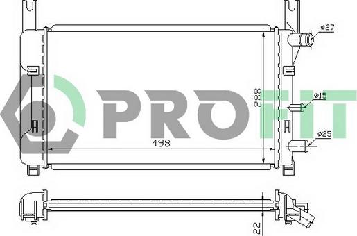 Profit PR 2562A1 - Radiators, Motora dzesēšanas sistēma ps1.lv