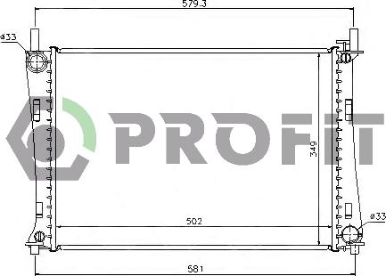 Profit PR 2562A3 - Radiators, Motora dzesēšanas sistēma ps1.lv