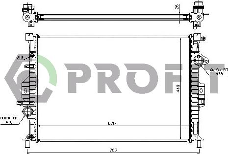 Profit PR 2567N3 - Radiators, Motora dzesēšanas sistēma ps1.lv