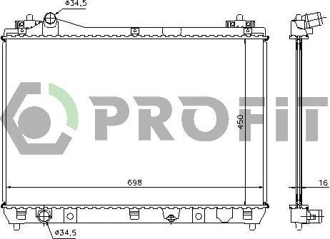 Profit PR 7050N1 - Radiators, Motora dzesēšanas sistēma ps1.lv