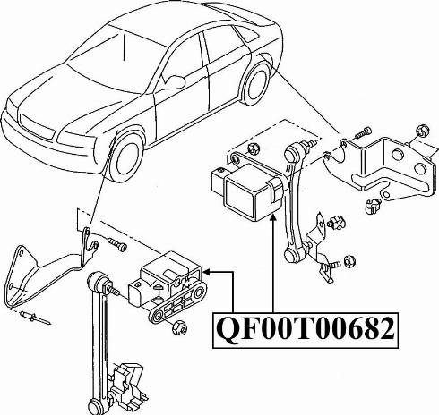 Quattro Freni QF00T00682 - Devējs, Ksenona lukturi (Lukturu augstuma regulēšana) ps1.lv