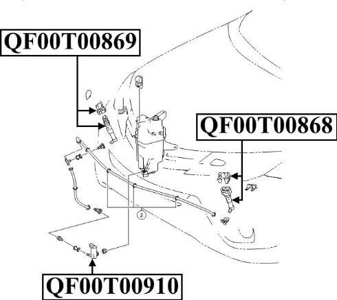 Quattro Freni QF10N00178 - Ūdens sprausla, Lukturu tīrīšanas sistēma ps1.lv