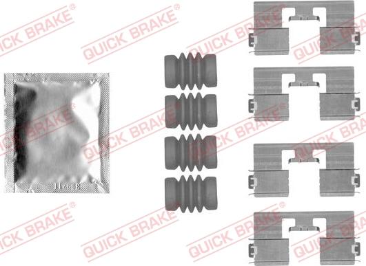 QUICK BRAKE 1091818 - Piederumu komplekts, Disku bremžu uzlikas ps1.lv