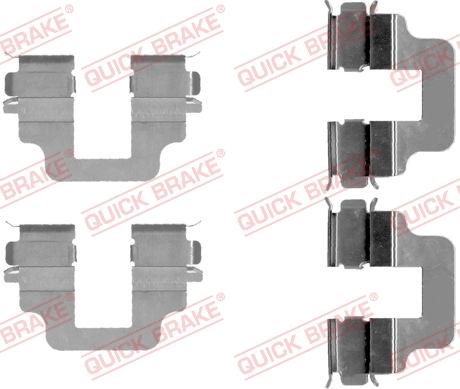 QUICK BRAKE 1091712 - Piederumu komplekts, Disku bremžu uzlikas ps1.lv