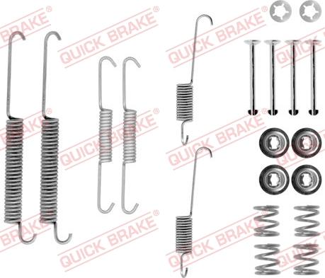 QUICK BRAKE 1050754 - Piederumu komplekts, Bremžu loki ps1.lv