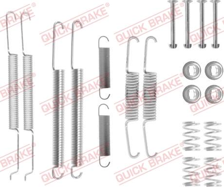 QUICK BRAKE 1050726 - Piederumu komplekts, Bremžu loki ps1.lv