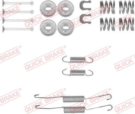 QUICK BRAKE 1050778 - Piederumu komplekts, Bremžu loki ps1.lv