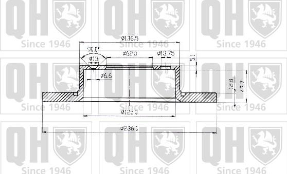 Quinton Hazell BDC4410 - Bremžu diski ps1.lv