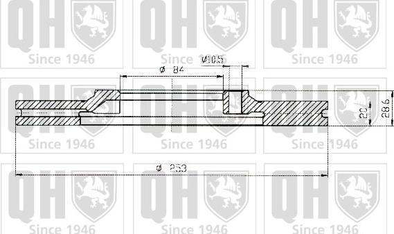 Quinton Hazell BDC4585 - Bremžu diski ps1.lv