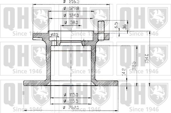 Quinton Hazell BDC4659 - Bremžu diski ps1.lv