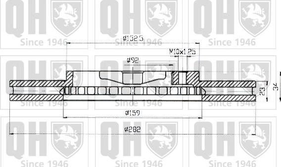 Quinton Hazell BDC4358 - Bremžu diski ps1.lv