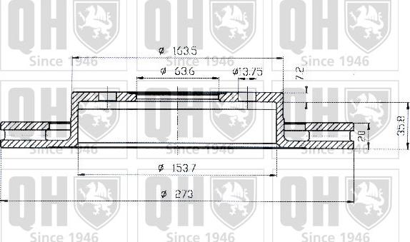 Quinton Hazell BDC4364 - Bremžu diski ps1.lv