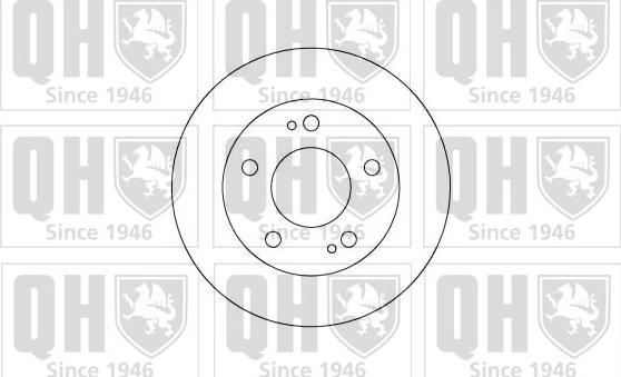 Quinton Hazell BDC4384 - Bremžu diski ps1.lv