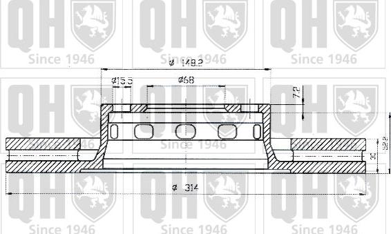 Quinton Hazell BDC4788 - Bremžu diski ps1.lv