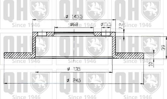 Quinton Hazell BDC3932 - Bremžu diski ps1.lv