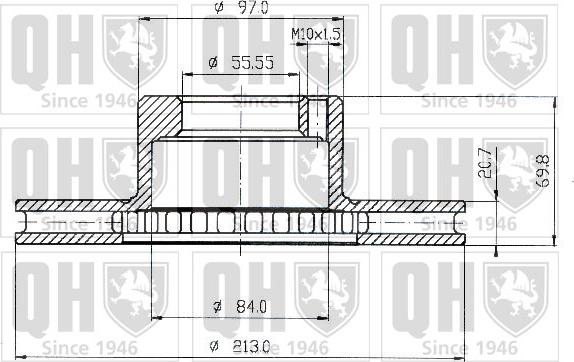 Quinton Hazell BDC3489 - Bremžu diski ps1.lv