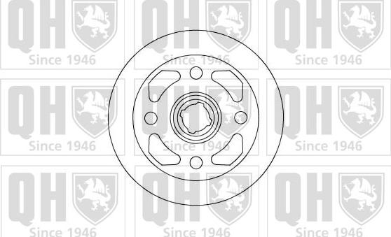 Quinton Hazell BDC3586 - Bremžu diski ps1.lv