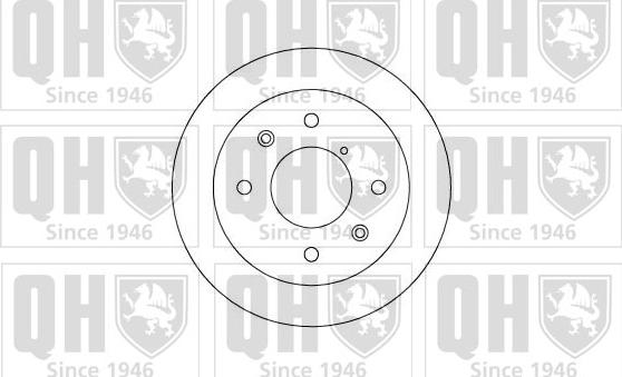 Quinton Hazell BDC3664 - Bremžu diski ps1.lv