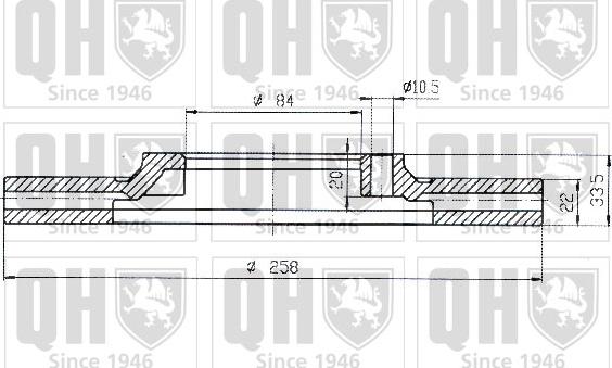 Quinton Hazell BDC3823 - Bremžu diski ps1.lv