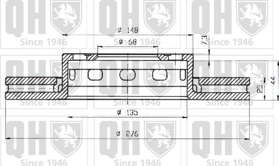 Quinton Hazell BDC3768 - Bremžu diski ps1.lv