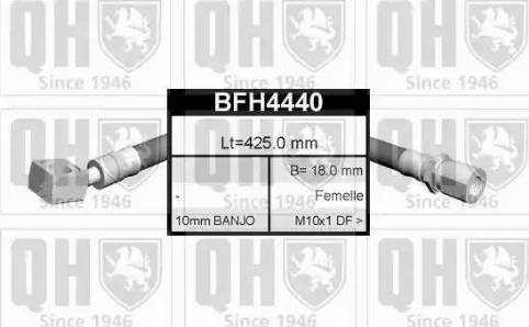 Quinton Hazell BFH4440 - Bremžu šļūtene ps1.lv