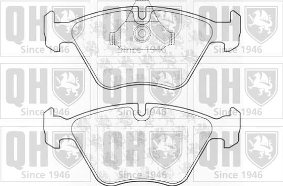 Quinton Hazell BP926 - Bremžu uzliku kompl., Disku bremzes ps1.lv