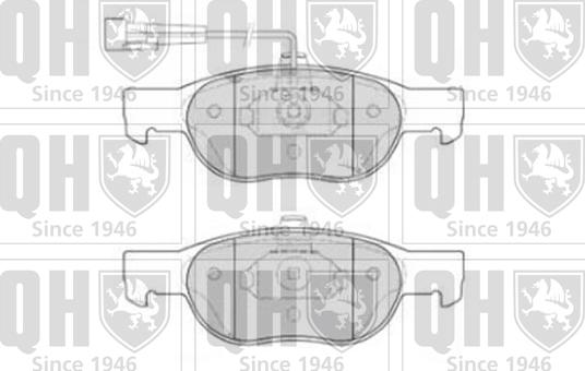 Quinton Hazell BP860 - Bremžu uzliku kompl., Disku bremzes ps1.lv