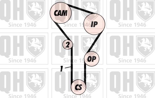 Quinton Hazell QBK100 - Zobsiksnas komplekts ps1.lv