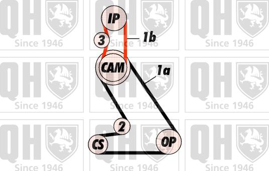 Quinton Hazell QBK119 - Zobsiksnas komplekts ps1.lv