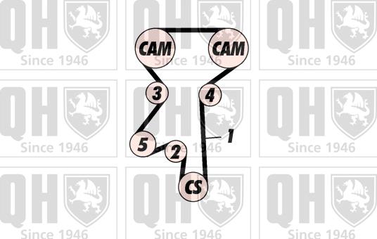 Quinton Hazell QBK336 - Zobsiksnas komplekts ps1.lv