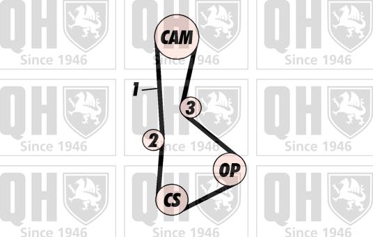 Quinton Hazell QBK373 - Zobsiksnas komplekts ps1.lv