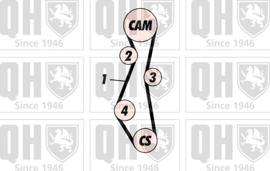 Quinton Hazell QBK258 - Zobsiksnas komplekts ps1.lv