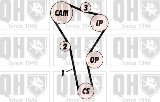 Quinton Hazell QBK257P - Zobsiksnas komplekts ps1.lv