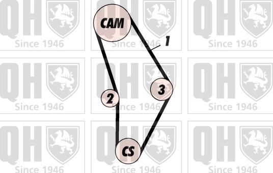 Quinton Hazell QBK287 - Zobsiksnas komplekts ps1.lv