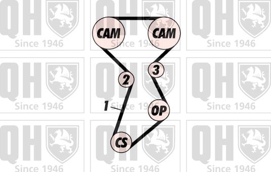 Quinton Hazell QBK233 - Zobsiksnas komplekts ps1.lv