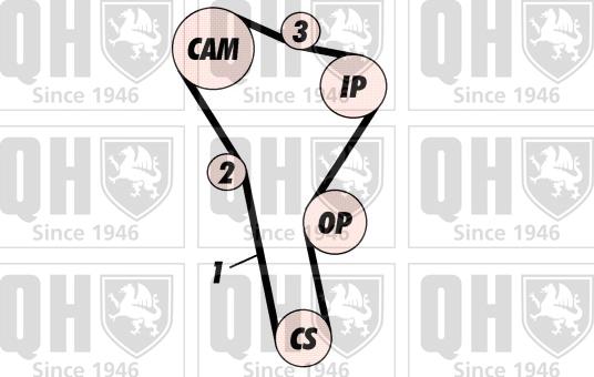 Quinton Hazell QBK221 - Zobsiksnas komplekts ps1.lv