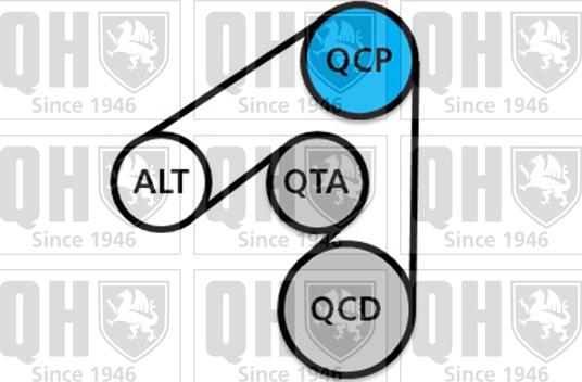 Quinton Hazell QDK118 - Ķīļrievu siksnu komplekts ps1.lv