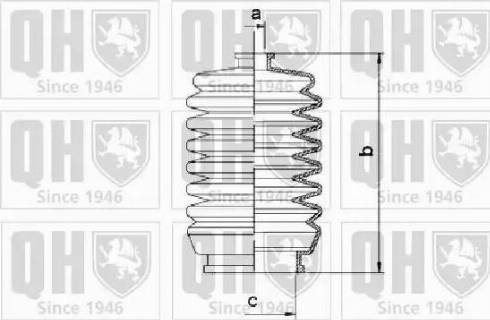 Quinton Hazell QG1204 - Putekļusargu komplekts, Stūres iekārta ps1.lv