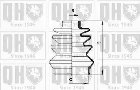 Quinton Hazell QJB982 - Putekļusargs, Piedziņas vārpsta ps1.lv