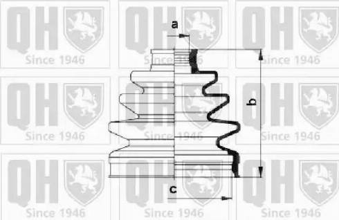 Quinton Hazell QJB974 - Putekļusargs, Piedziņas vārpsta ps1.lv