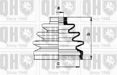 Quinton Hazell QJB494 - Putekļusargs, Piedziņas vārpsta ps1.lv