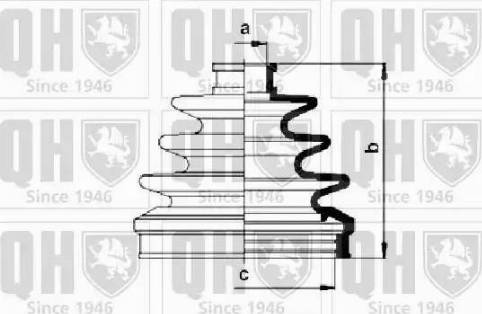 Quinton Hazell QJB495 - Putekļusargs, Piedziņas vārpsta ps1.lv