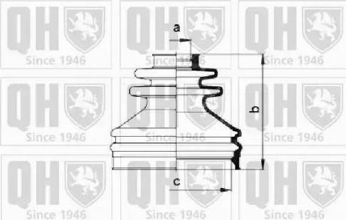 Quinton Hazell QJB433 - Putekļusargs, Piedziņas vārpsta ps1.lv