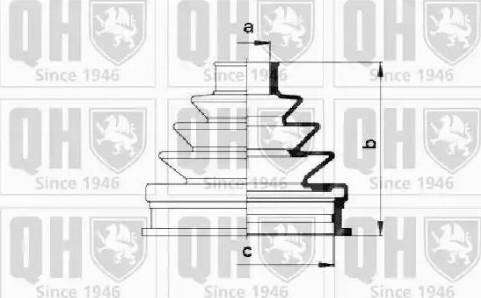 Quinton Hazell QJB571 - Putekļusargs, Piedziņas vārpsta ps1.lv