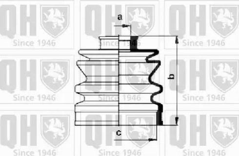 Quinton Hazell QJB151 - Putekļusargs, Piedziņas vārpsta ps1.lv