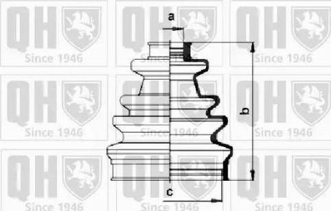 Quinton Hazell QJB153 - Putekļusargs, Piedziņas vārpsta ps1.lv