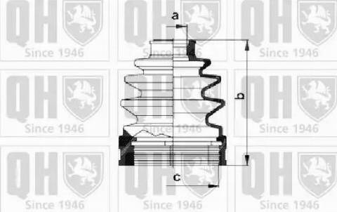 Quinton Hazell QJB1011 - Putekļusargs, Piedziņas vārpsta ps1.lv