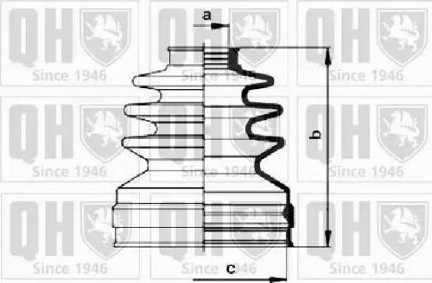 Quinton Hazell QJB1024 - Putekļusargs, Piedziņas vārpsta ps1.lv